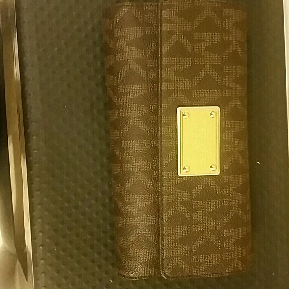 Michael Kors brown leather wallet